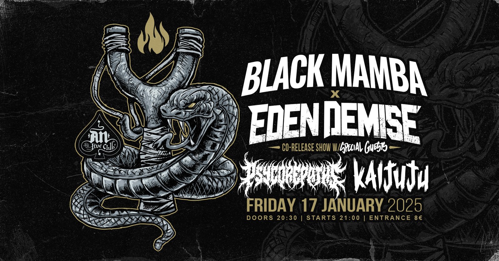 Black Mamba & Eden Demise live: Ένα χειμωνιάτικο hardcore party στο An Club