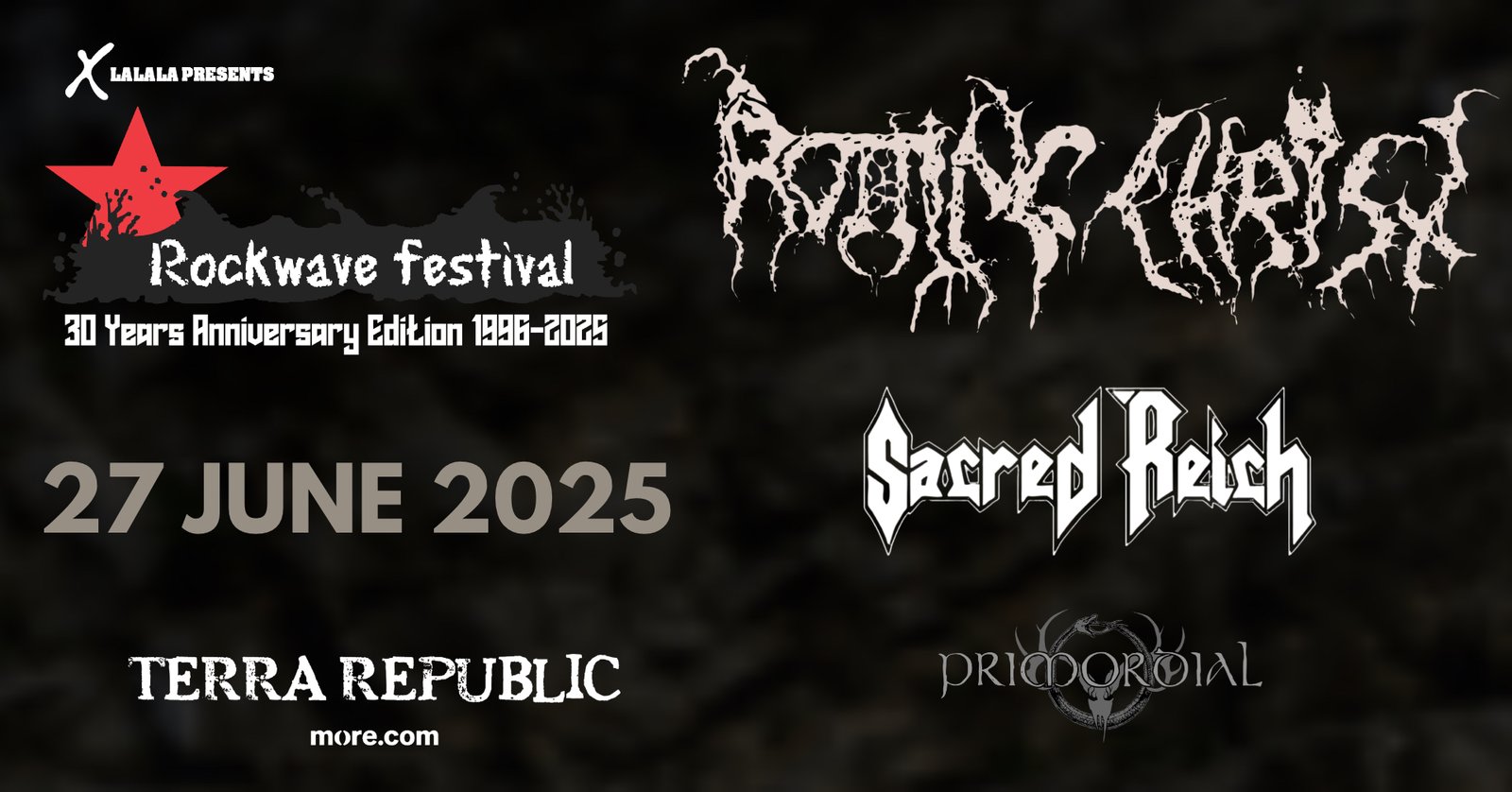 Οι Rotting Christ ηγούνται της δεύτερης μέρας του Rockwave Festival στο Terra Republic