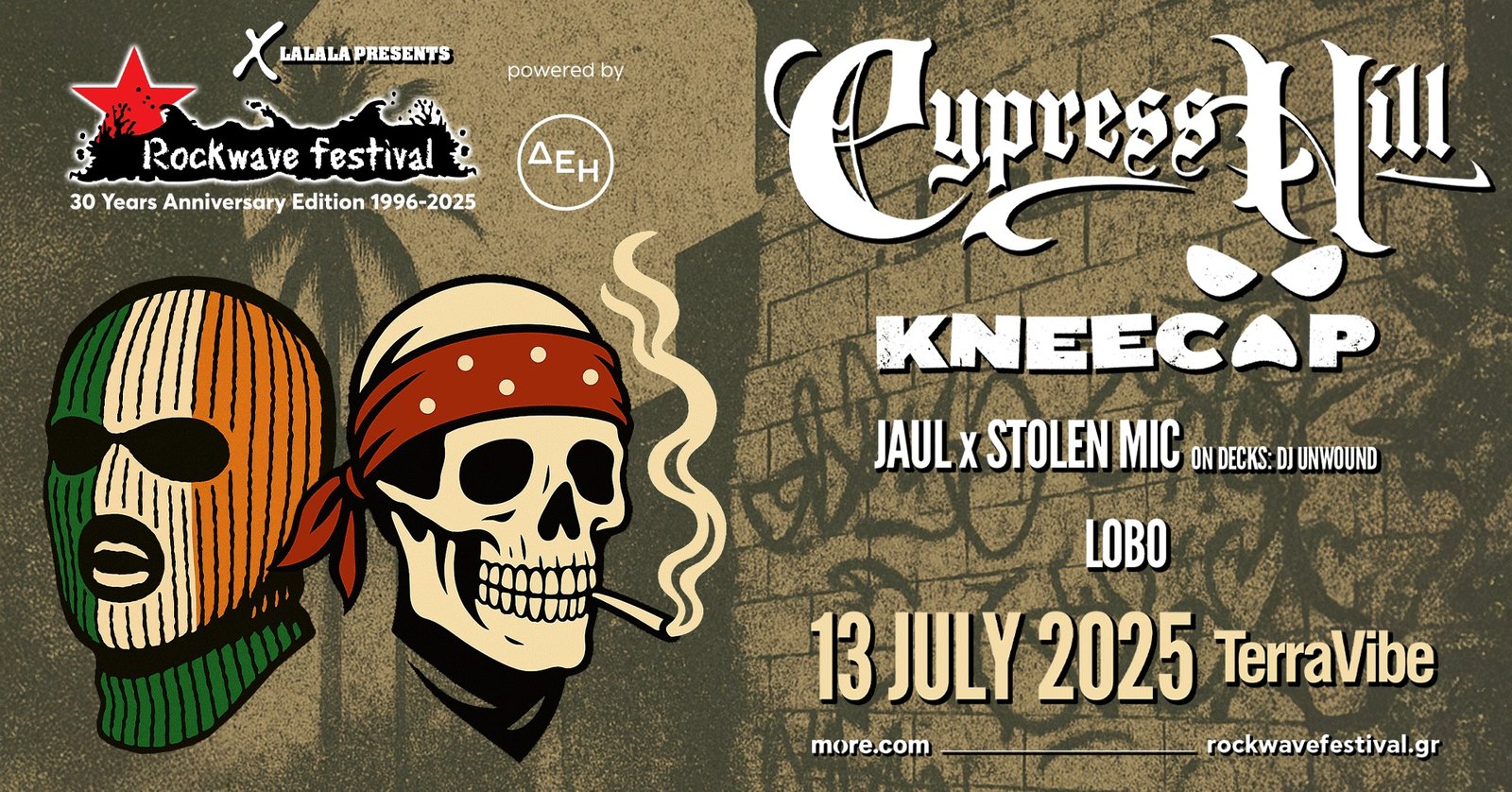 Οι Cypress Hill έρχονται στο Rockwave Festival 2025 για ένα εκρηκτικό live στο Terra Vibe