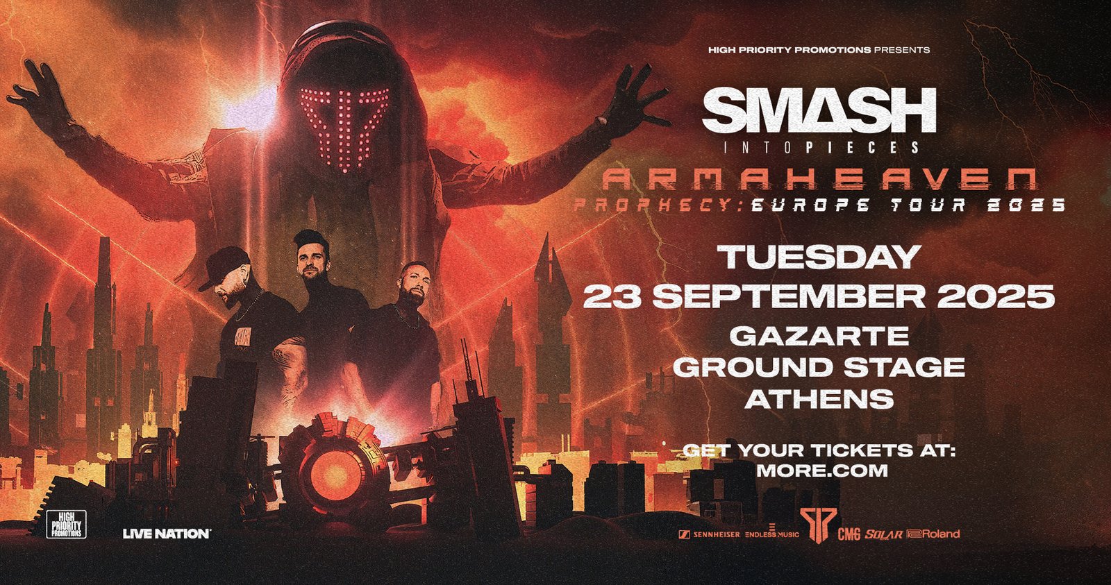 Οι Smash Into Pieces επιστρέφουν στην Αθήνα με ένα οπτικοακουστικό σόου που κόβει την ανάσα