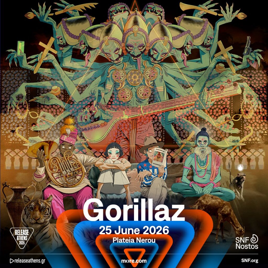 Release Athens 2026 x SNF Nostos: Οι Gorillaz για πρώτη φορά στην Ελλάδα!