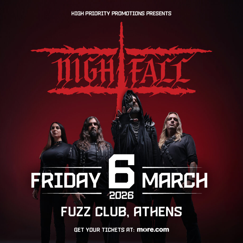 Οι Nightfall σε μία ανελέητη νύχτα στο Fuzz, την Παρασκευή 6 Μαρτίου 2026!