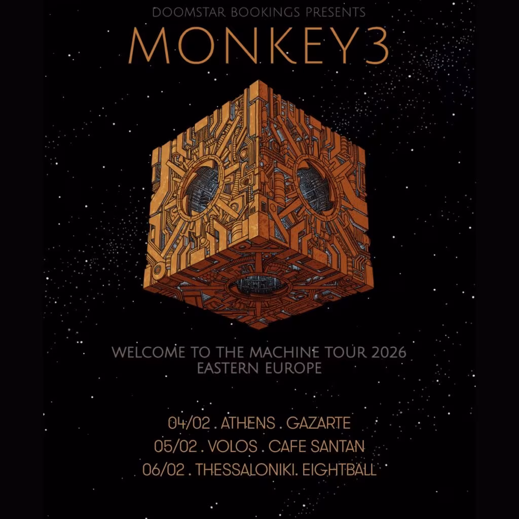 Οι Monkey3 παρουσιάζουν το νέο τους άλμπουμ στο Gazarte