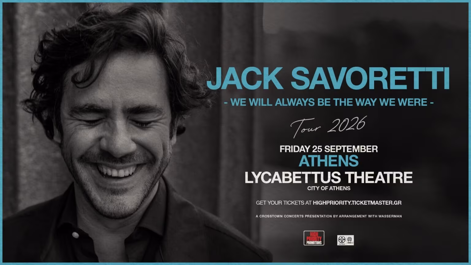 Ο Jack Savoretti ανοίγει την ευρωπαϊκή του περιοδεία στην Αθήνα Ο Jack Savoretti ανοίγει την ευρωπαϊκή του περιοδεία στην Αθήνα