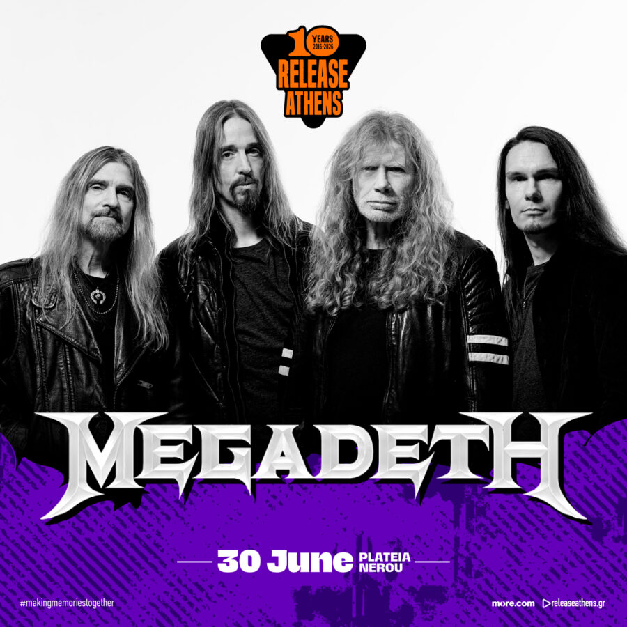 Release Athens 2026: Megadeth και Sepultura στην Πλατεία Νερού