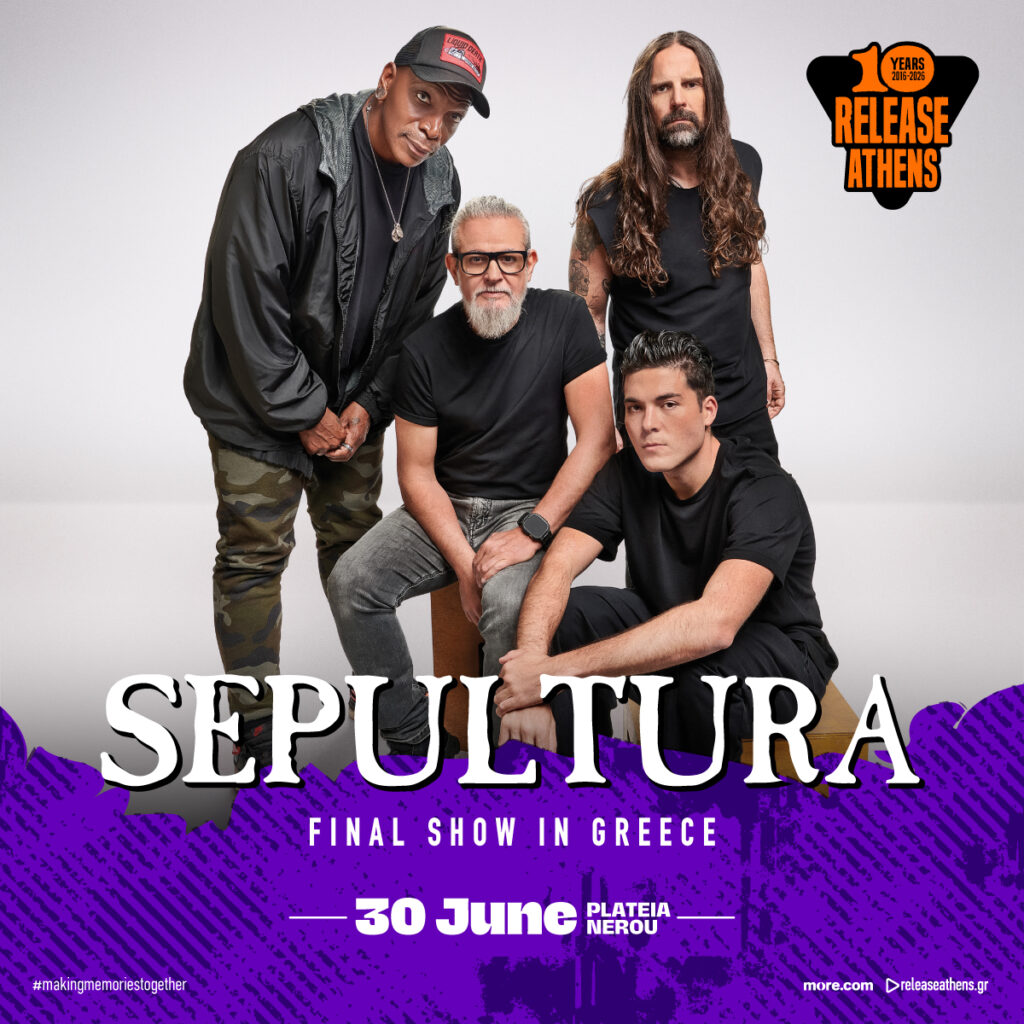 Release Athens 2026: Megadeth και Sepultura στην Πλατεία Νερού