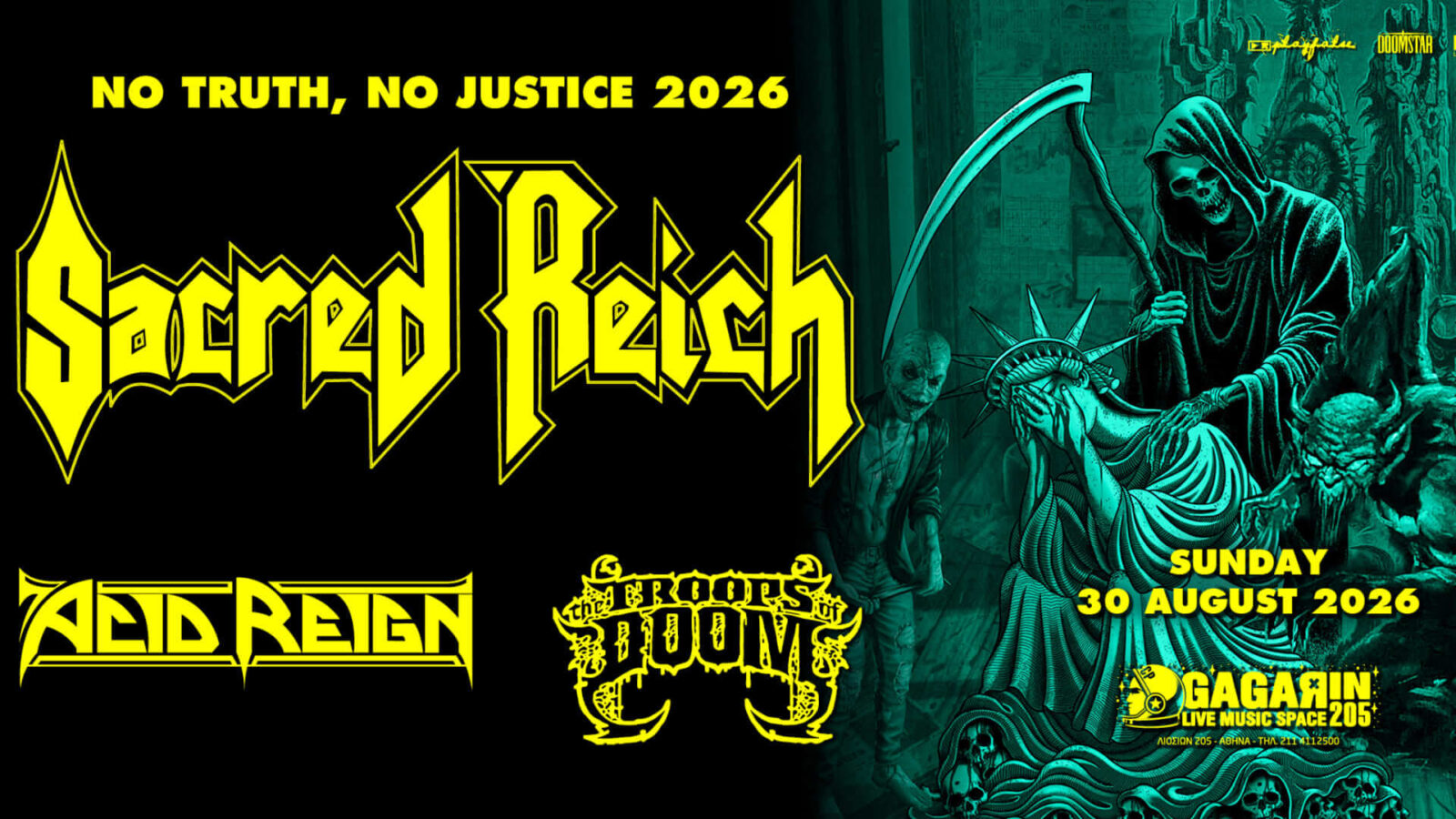 Οι Sacred Reich στην Αθήνα επιστρέφουν για μια γερή δόση thrash στο Gagarin 205