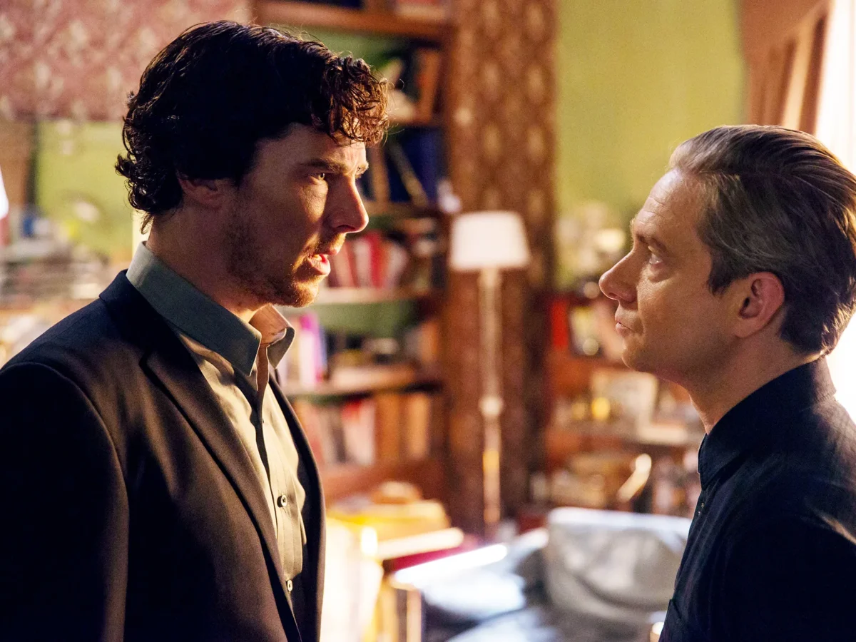 Benedict Cumberbatch και Martin Freeman στο "Sherlock"
